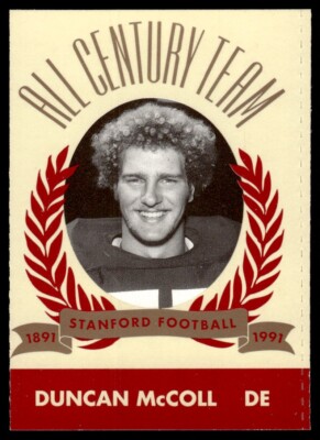 1991 STANFORD CARDINAL ALL CENTURY TEAM DUNCAN MCCOLL C STANFORD CARDINAL