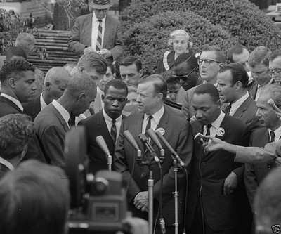 Civil Rights Leaders after meeting with President Kennedy MLK New 8x10 Photo