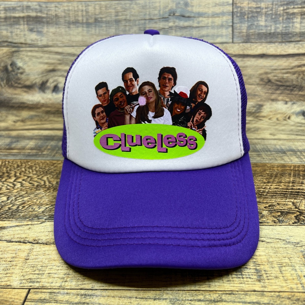 Clueless Unisex Trucker Hat Purple Snapback 1995 Whatever Beverly