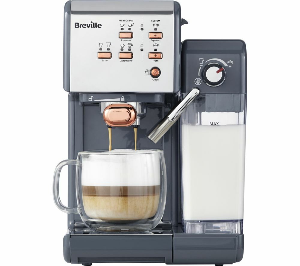 Breville Vcf109 One Touch Coffeehouse Machine Granite Grey Rose Gold For Sale Online Ebay