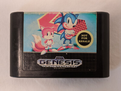 Sonic The Hedgehog 2 Sega Genesis VINTAGE VIDEO GAME TESTED