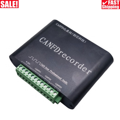 10K-5Mbps 3-Channel CANFD Bus Data Recorder Offline Recording and Playback 90M/s
