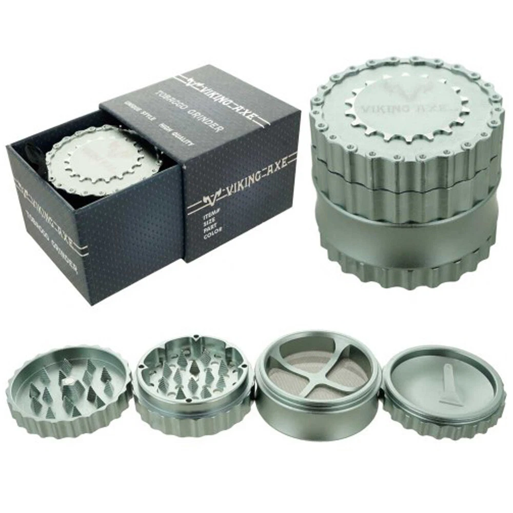 New Design Aluminum Chain Tobacco Grinder 2.5" 4 PC Spice Crusher Extra Screen M
Opens in a new wind