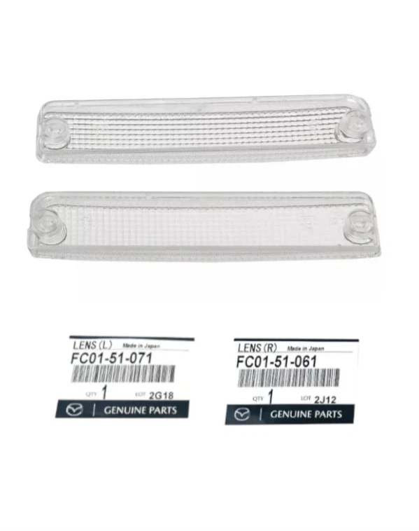 Mazda RX-7 FC3S 1989-1992 OEM Lámpara de posición lateral Señal de giro Juego de lentes transparentes Genu Foto 3 de 4