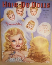 "HAIR-DO DOLLS" by Queen Holden 1985 UNCUT PAPER DOLLS