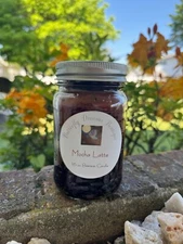 Homemade Coffee Shop & Tea scented Beeswax 16 oz Mason Jar Candle