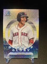 Jarren Duran 2020 Bowman Chrome Dawn of Glory Mojo Refractor red sox