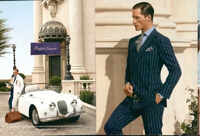 Ralph Lauren Magazin Print Anzeige Purple Label Herrenbekleidung Mode Anzug S...