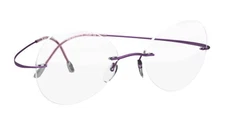 SILHOUETTE Rimless Eyeglasses TITAN MINIMAL ART MUST 5515 CS 3540 Purple Frames
