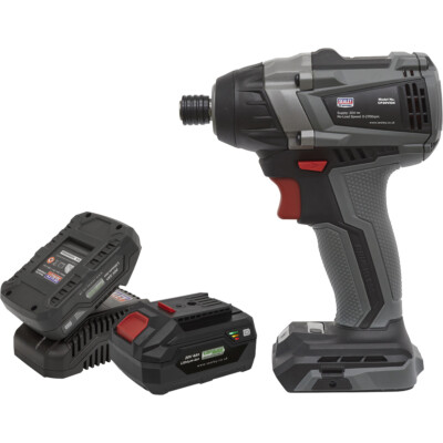 20V Brushless Schlagschrauber Set - 1/4'' Sechskantantrieb - variable Geschwindigkeit - 2 Akkus