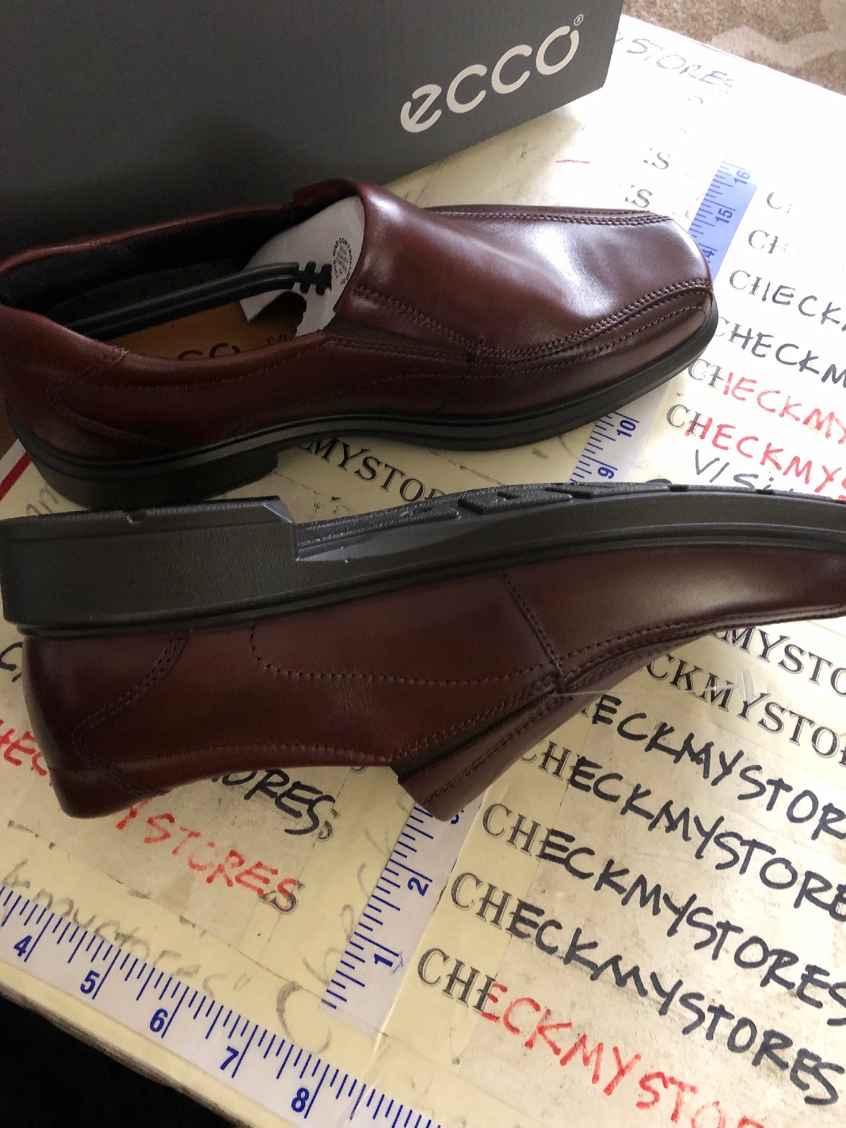 ecco helsinki slip on rust