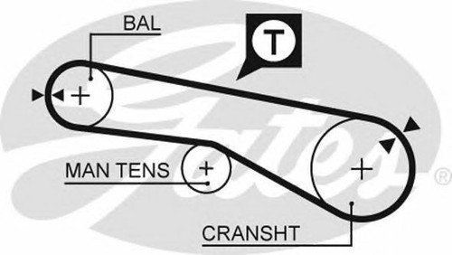 GATES TIMING BELT for MITSUBISHI GRANDIS 2.4 MIVEC (NA4W) 2004-2011 - Picture 2 of 8