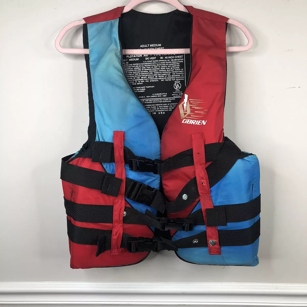 Blue O Brien USCG Approved Type III PFD Flotation Aid Life Vest
