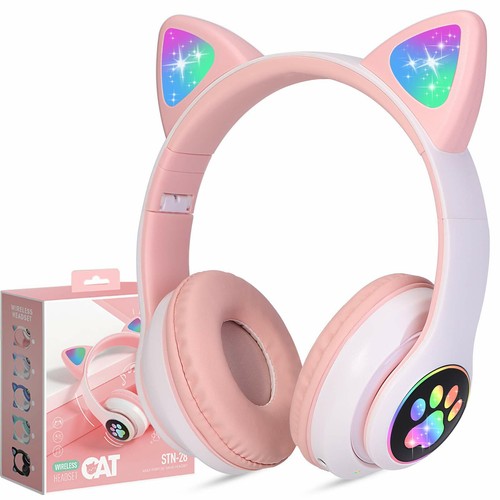 Cuffie per Bambini Wireless con luce LED, Cuffie Bluetooth per Ragazze con  | eBay