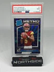 JAYDEN DANIELS 2024 PANINI DONRUSS RETRO RATED ROOKIE PSA 9 AF1