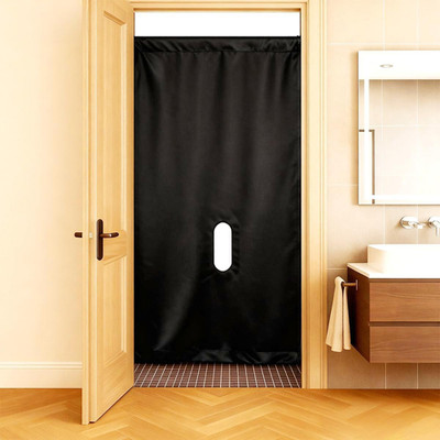 Glory Hole Adjustable Doorway Curtain Kit - Portable Wall Partition for Most Sta