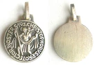 medal SAINT CHRISTOPHE silver metal signed Fernand Py