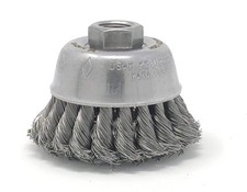 United Abrasives-SAIT 03414 Knot Wire Small Cup Brushes (Carbon Steel), 2-3/4" D