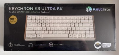 Keychron K3 Ultra Wireless 8K White Banana Tactile Switch US Layout