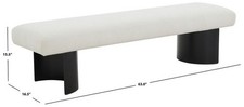 Safavieh RAELEE METAL LEGS BENCH, Reduced Price 2172767196 SFV4844A