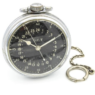 Orologio da tasca 1928 Hamilton GCT militare 22j 16s grado 987 quadrante aperto #WB6427 2