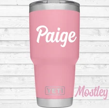 Monogram Decal Vinyl Personalized Name Sticker for your Tumbler cup laptop phone
