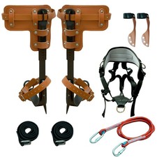 Tree Climbing Spikes Set,Tree Climbing Gear, 1 Pair Alloy Steel Climbing Spur...