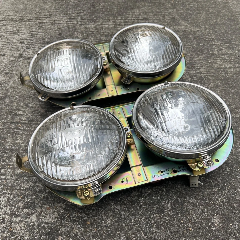 Juego de faros datsun bluebird 410 411 diestro+derecho pieza genuina NOS JAPÓN PAR Foto 3 de 4