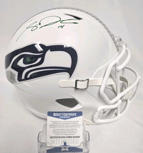 Sam Darnold Signed Helmet Full Size Seattle Seahawks Beckett WC09630 Super Bowl