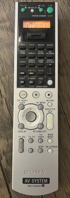 SONY RM-AAE001 RECEIVER REMOTE CONTROL STR-DA3100ES STR-DA2100ES STR-DE998 OEM