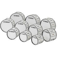 Yamaha 22 X 14 8300 Series Field-corps Marching Bass Drum White Forest