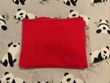 Women  s Small Red Cashmere Crewneck Sweater Pullover Unbranded