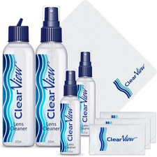 Lens Cleaner Kit 4 Bottles 4 Microfiber Cloths Streak-Free Eyeg