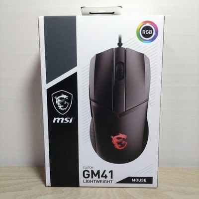 MSI Clutch GM41 Lightweight Gaming Mouse Black Wired Unopened