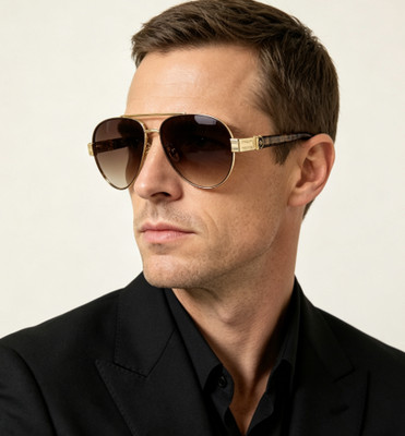 Maybach The King I Sunglasses Gold Frame Brown Gradient Lens 62-14-145