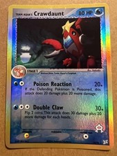 POKÉMON EX TEAM MAGMA VS TEAM AQUA CRAWDAUNT REVERSE HOLO KARTE 14/95 LP