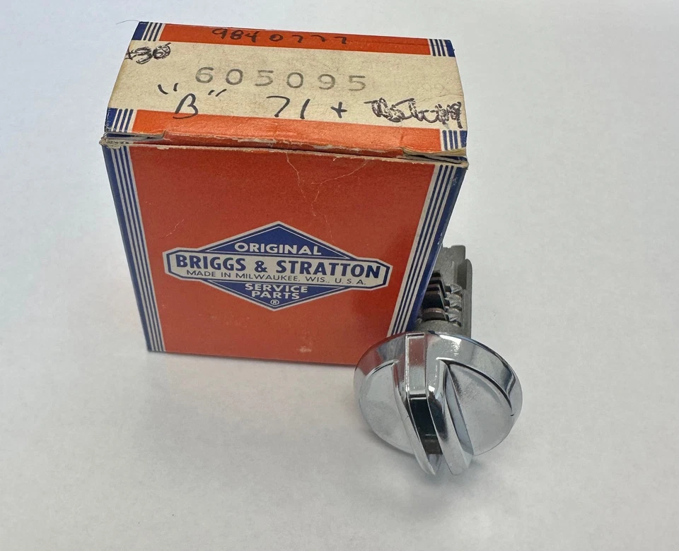 NOS 1971 Pontiac GTO Caddy Firebird painel caixa de luvas cilindro de bloqueio GM 9840777 'B' - Imagem 2 de 3