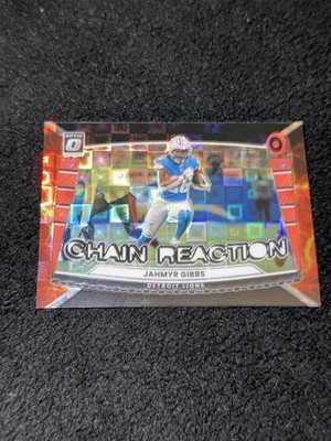 2025 Panini Donruss Optic - Chain Reaction Jahmyr Gibbs #5 Black Pandora...