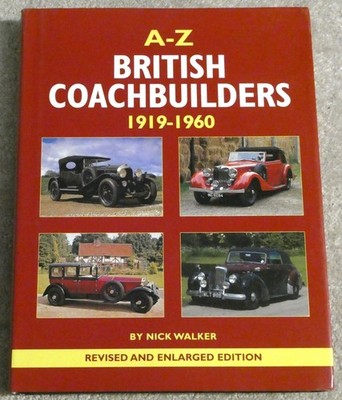 A-Z British Coachbuilders 1919-1960 Hardcover DJ Book Nick Walker 2007 Herridge