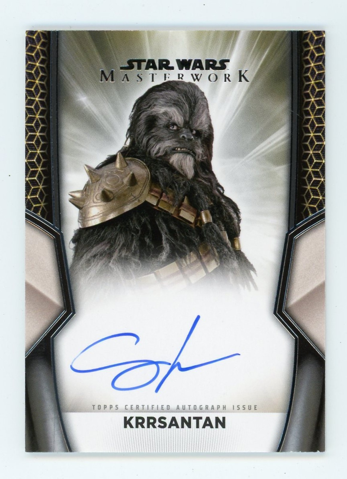 2025 Topps Star Wars Masterwork #A-CJ Carey Jones as Krrsantan On Card Auto