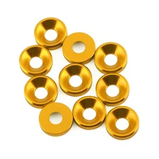 1up Racing 3mm Countersunk Washers (Gold) (10) 1UP80369