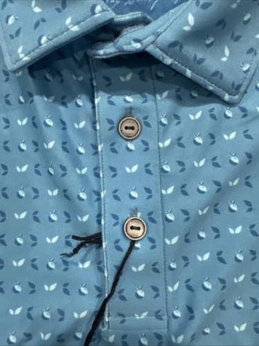 Play Beautifully Cabot Citrus ๐ Farms Performance Stretch Golf Polo Size L NWT - Picture 7 of 11
