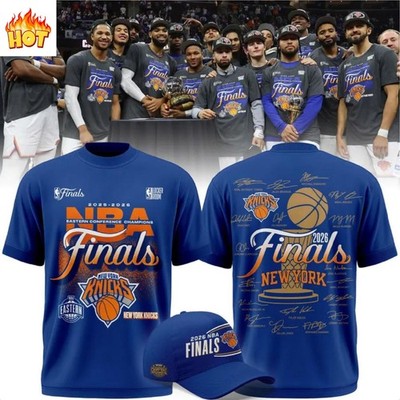 HOT NEW ITEM! New York Knicks 2026 Finals Game NBA Signature T-Shirt S-5XL