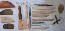 19 - POTTERY & CLAY TOOLS -- for Throwing, Trimming, Sculpting, & Carving -- LOT