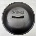 Vintage Lodge #8 Cast Iron Dutch Oven  LID ONLY Basting Lid 10 1/4" Seasoned