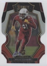 2022 Panini Select Premier Level Black & Red Prizm Die-Cut Myjai Sanders e9p