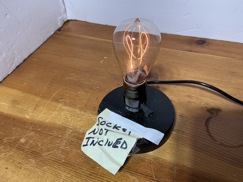 Antique LIGHT BULB original Edison ? Hairpin Tipped WORKING 110v 1890s RARE VTG