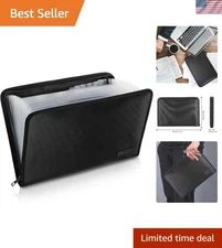 Stylish A4 Fireproof File Folder with 13 Pockets - Modern Protection Solution