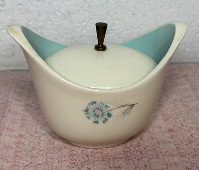 Vintage MCM Taylor Smith & Taylor Ever Yours Boutonniere Sugar Bowl w Lid