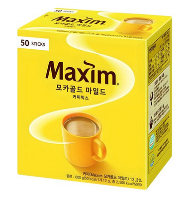 Maxim Mocha Gold Mild Coffee Mix Instant 50 Pcs Stick Instant Korean